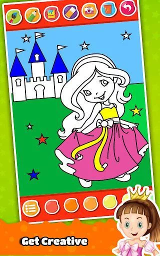 Изображение игры: Princess Coloring Book for Kids & Girls 🎨