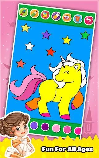 Изображение игры: Princess Coloring Book for Kids & Girls 🎨