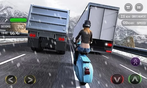 Изображение игры: Race the Traffic Moto FULL