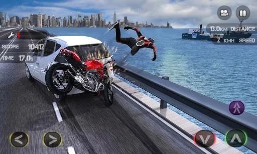 Изображение игры: Race the Traffic Moto FULL