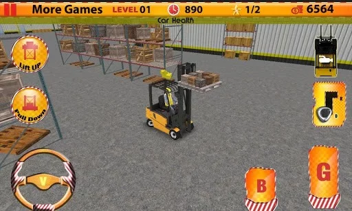 Изображение игры: Extreme Forklift Challenge 3D