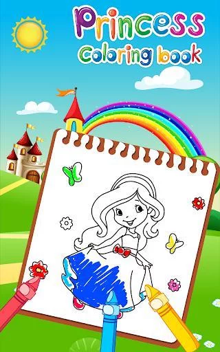 Изображение игры: Princess Coloring Book for Kids & Girls 🎨
