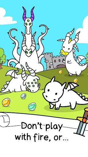 Изображение игры: Dragon Evolution - Dragons Merge Clicker Game