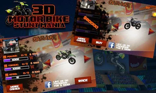 Изображение игры: 3D Motor Bike Stunt Mania