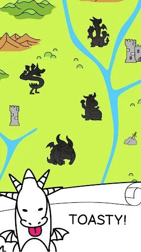 Изображение игры: Dragon Evolution - Dragons Merge Clicker Game