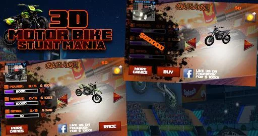 Изображение игры: 3D Motor Bike Stunt Mania