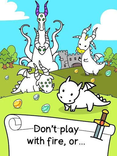 Изображение игры: Dragon Evolution - Dragons Merge Clicker Game