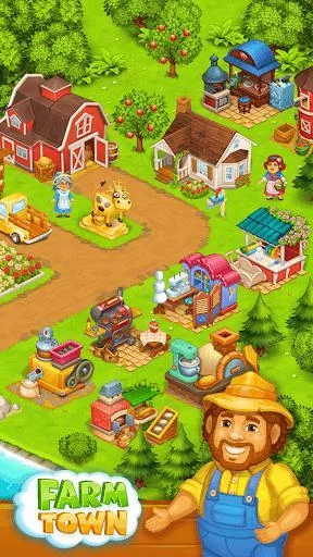 Изображение игры: Farm Town: Happy farming Day & food farm game City