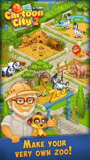 Изображение игры: Cartoon City 2:Farm to Town.Build your home,house