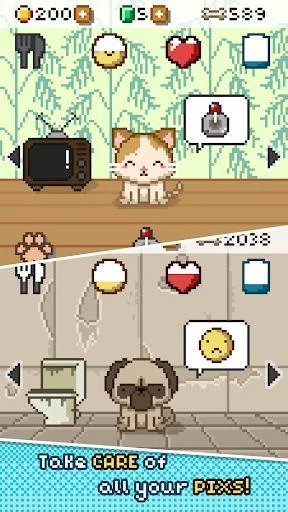 Изображение игры: Pix! - Virtual Pet Game