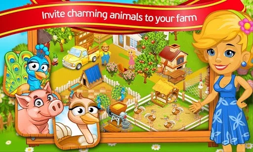 Изображение игры: Farm Town: Cartoon Story