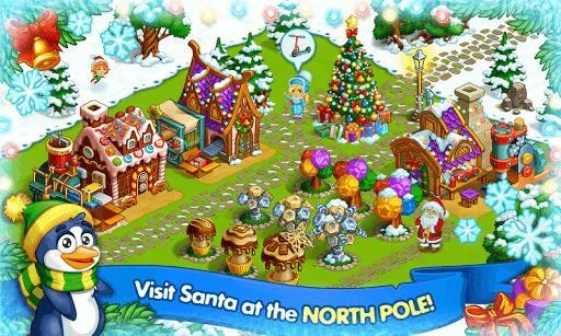 Изображение игры: Farm Snow: Happy Christmas Story With Toys & Santa
