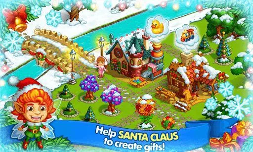 Изображение игры: Farm Snow: Happy Christmas Story With Toys & Santa