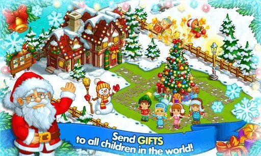 Изображение игры: Farm Snow: Happy Christmas Story With Toys & Santa