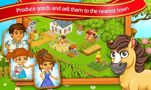 Изображение игры: Farm Town: Cartoon Story