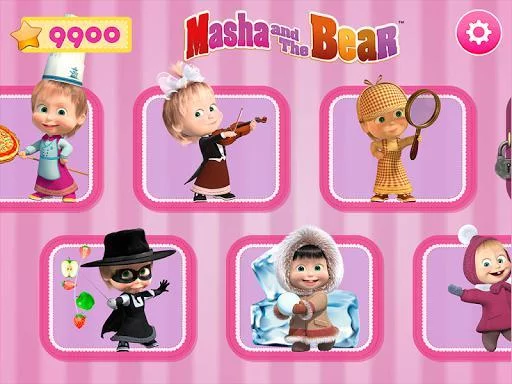 Изображение игры: Masha and the Bear. Games for kids