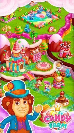 Изображение игры: Sweet Candy Farm with magic Bubbles and Puzzles