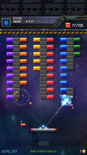 Изображение игры: Brick Breaker Star: Space King