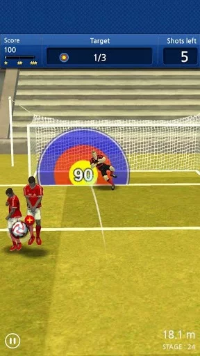Изображение игры: Finger soccer: Football kick