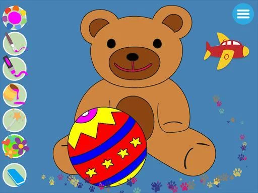 Изображение игры: Kids painting & coloring game