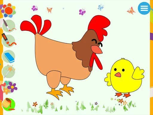 Изображение игры: Kids painting & coloring game