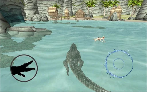 Изображение игры: Crocodile Simulator Beach Hunt