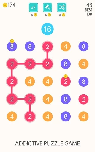 Изображение игры: 2 For 2: Connect the Numbers Puzzle