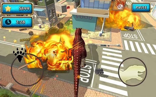 Изображение игры: Dinosaur Simulator 2 Dino City