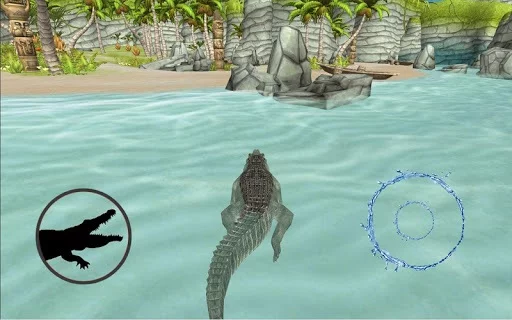 Изображение игры: Crocodile Simulator Beach Hunt