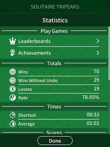 Изображение игры: TriPeaks Solitaire Pro