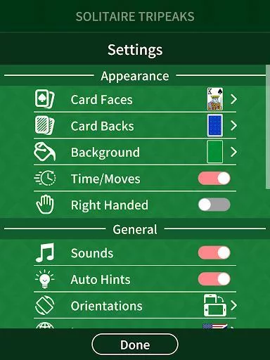 Изображение игры: TriPeaks Solitaire Pro