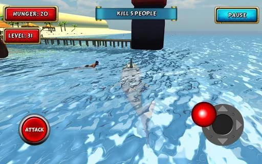 Изображение игры: Shark Simulator Beach Killer