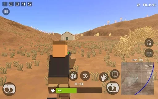Изображение игры: Grand Pixel Royale Battlegrounds Mobile Battle 3D