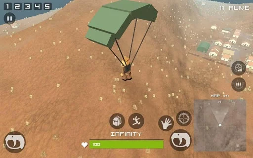 Изображение игры: Grand Pixel Royale Battlegrounds Mobile Battle 3D