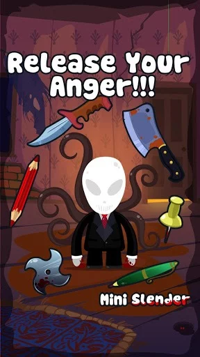 Изображение игры: Beat Slenderman in Forest. Horror tamagotchi game