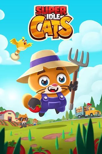 Изображение игры: Super Idle Cats - Tap Farm