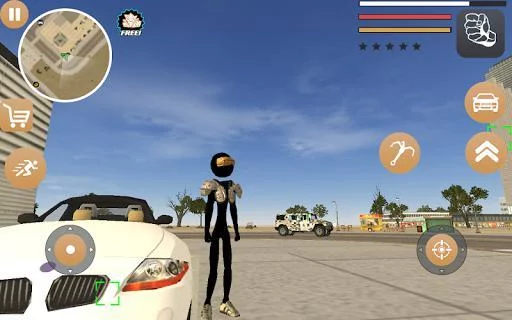 Изображение игры: Stickman Rope Hero 2