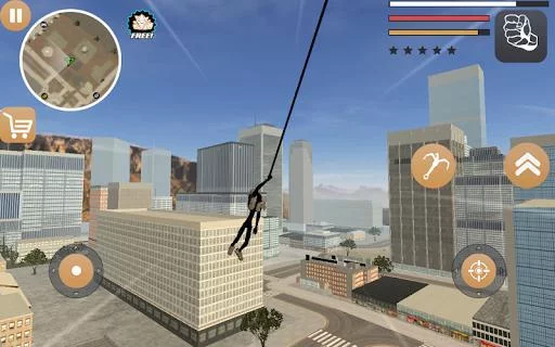 Изображение игры: Stickman Rope Hero 2