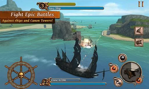 Изображение игры: Ships of Battle: Age of Pirates