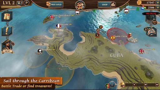 Изображение игры: Ships of Battle: Age of Pirates
