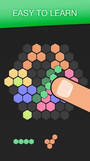 Изображение игры: Hex FRVR - Drag the Block in the Hexagonal Puzzle