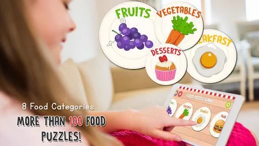 Изображение игры: Food Puzzle for Kids: Preschool