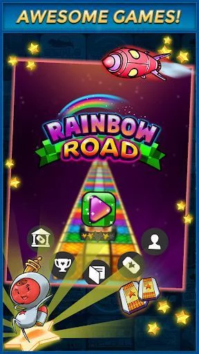 Изображение игры: Rainbow Road - Make Money Free