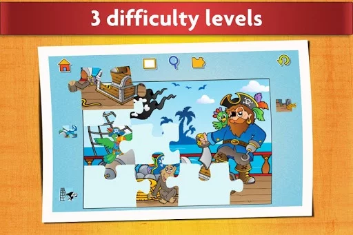 Изображение игры: Kids Animals Jigsaw Puzzles 😄