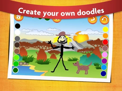 Изображение игры: Kids Dinosaur Coloring Pages - Free Dino Game