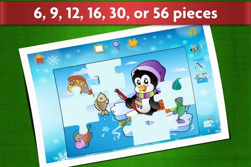 Изображение игры: Christmas Puzzle Games - Kids Jigsaw Puzzles 🎅