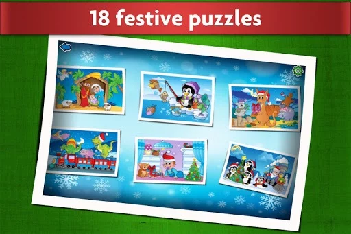 Изображение игры: Christmas Puzzle Games - Kids Jigsaw Puzzles 🎅