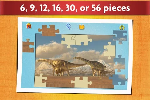 Изображение игры: Dinosaurs Jigsaw Puzzles Game - Kids & Adults