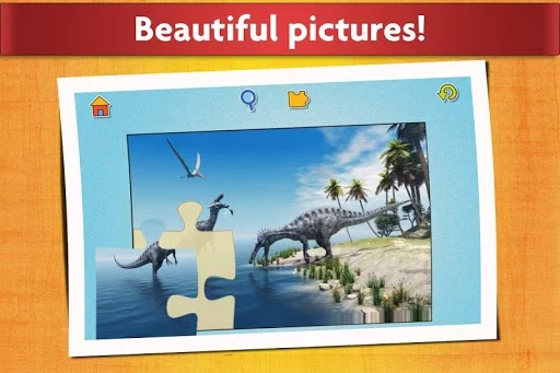 Изображение игры: Dinosaurs Jigsaw Puzzles Game - Kids & Adults