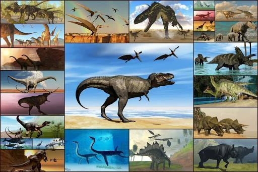 Изображение игры: Dinosaurs Jigsaw Puzzles Game - Kids & Adults